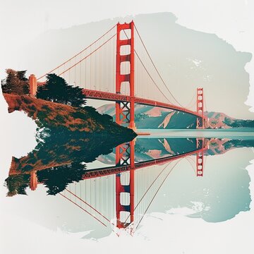 painting of the Golden Gate Bridge