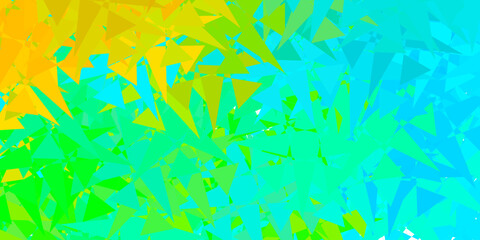 Fototapeta na wymiar Light Blue, Yellow vector backdrop with chaotic shapes.
