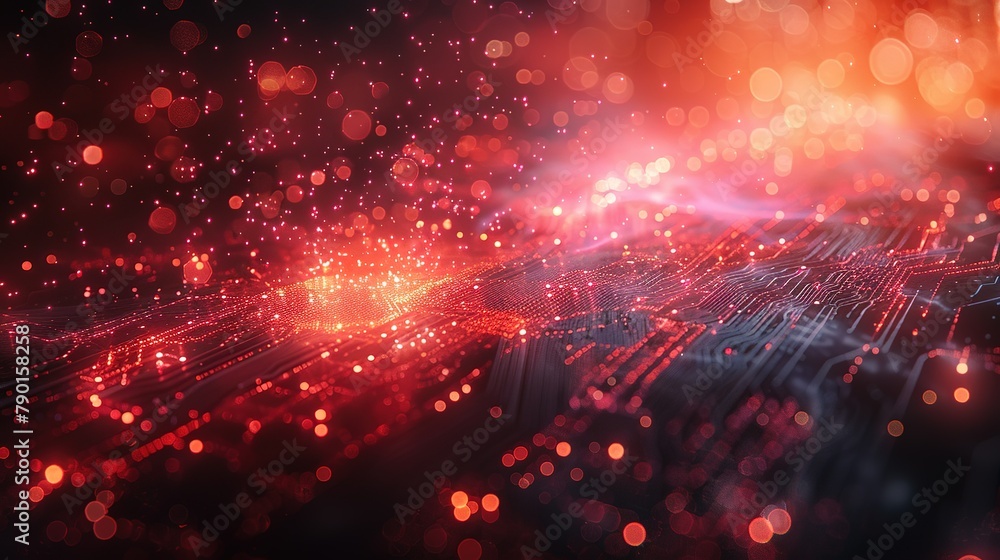Poster technology abstract background copy space for text