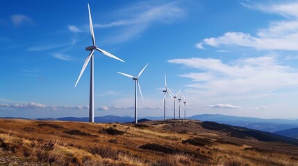 Discuss the role of renewable energy technologies such as wind turbines and solar panels in powering machines and reducing environmental impact