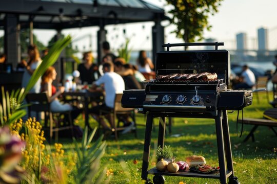 Elevate Your Culinary Skills with Outdoor Grilling: Enjoy the Delicious Aromas and Tastes of Freshly Grilled Meats and Vegetables at Your Next Party.
