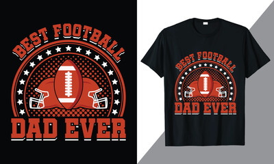 American Football Quotes T-shirt Design, American Football Typography Art, American Football  Illustration