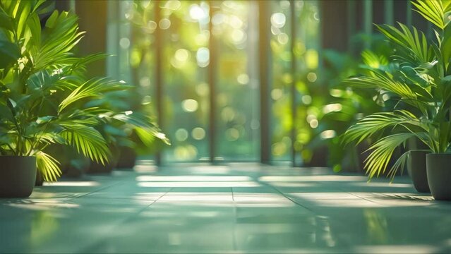 Serene Green Corridor: Harmony of Nature and Architecture. Concept Green Spaces, Nature Inspired Architecture, Serene Environments, Urban Oases