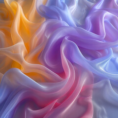 Obraz premium high resolution 3D business cards idea with high detail yellow and light pink colors. Line art abstract business concept. Space art. Modern creative design. Background effect.