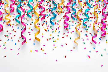 streamers and confetti