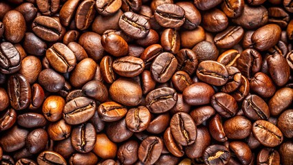 Fototapeta premium colorful background from coffee beans. view from above