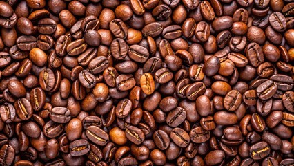 Fototapeta premium colorful background from coffee beans. view from above
