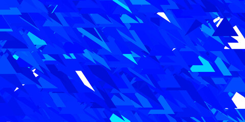 Light blue vector background with triangles.