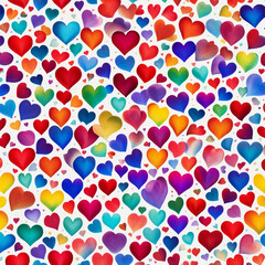 Colourful Hearts 