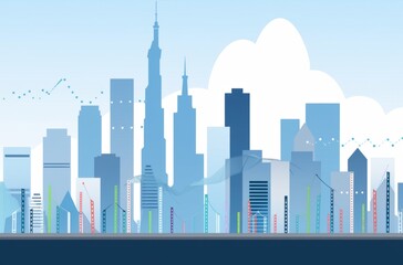 Obraz premium Stock market economy