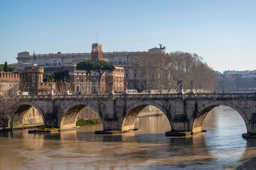 Le pont Saint-Ange à Rome