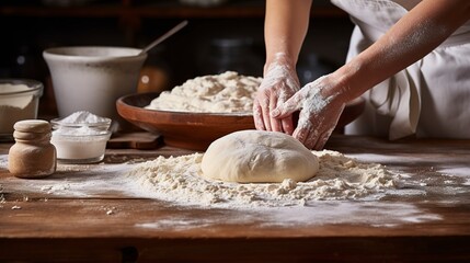 Baking Process: Capturing the art and science of baking, from kneading dough to icing cakes.