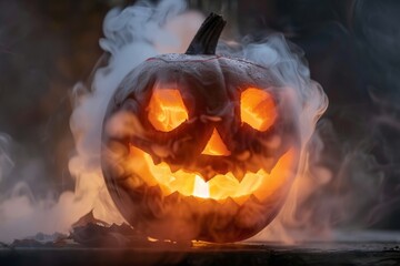 Naklejka premium Halloween festive pumpkin