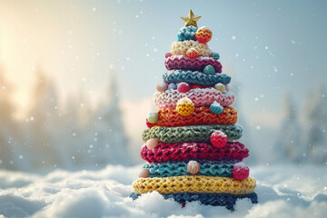 christmas tree and snowman