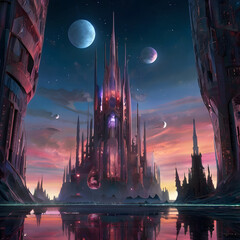 phantasmagoric planet of artificial beauty fantasy world kingdom