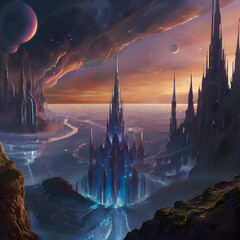 phantasmagoric planet of artificial beauty fantasy world kingdom