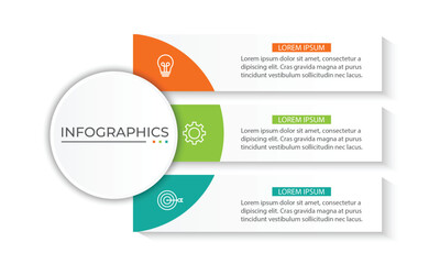 Vector infographic design template with 3 options or steps