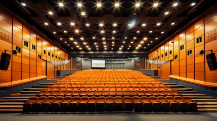interior of empty conference hall