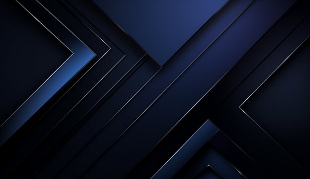 Black dark blue premium abstract background with,AI generated image