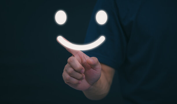 Customer services best excellent business rating experience. Satisfaction survey concept. user gives ratings to service experience on the online application, online marketing, and business processes.