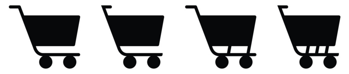Shopping cart icon. Shopping cart vector illustration.