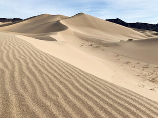 Sand dunes, Death Valley National Park, California, drama, contrast, sand, texture, sculptural,...