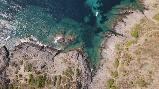 port de la selva, cala tamariua, espagne, 