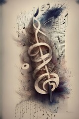 Painted Musical Notes