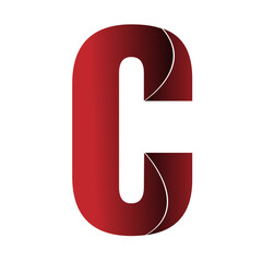 C font illustration in adobe illustrator 