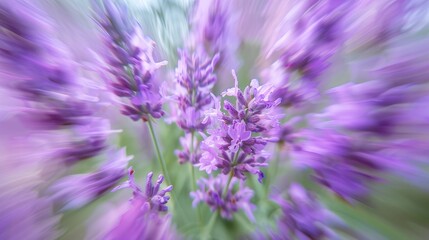 Fototapeta premium Blurred wild purple blooms