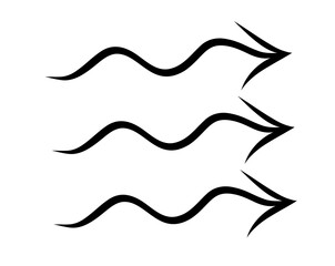 Obraz premium Arrow marker isolated on transparent background. Hand drawn arrow png file