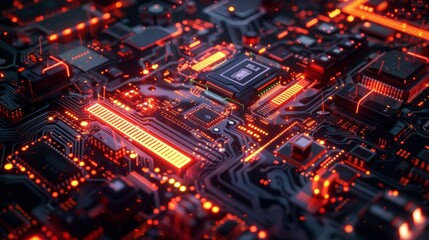 Fototapeta premium Craft a visually striking 3D graphic that transports viewers into a futuristic world of imagination