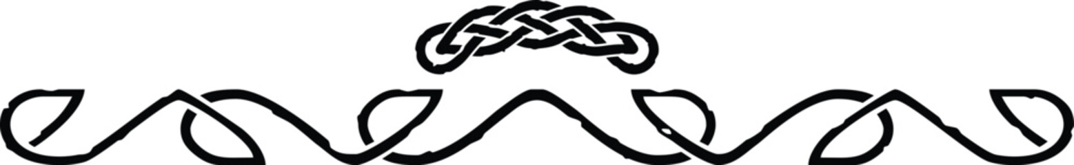 Celtic Line Header - Curved Knot