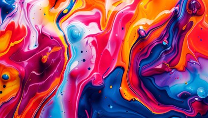 Obraz premium paint art abstract, liquid, flower, wave background