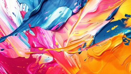 paint art abstract, liquid, flower, wave background