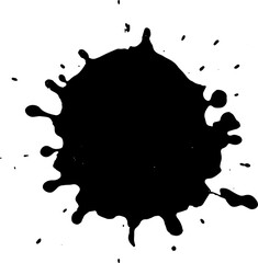 Collection of abstract circular frame with splatter effect