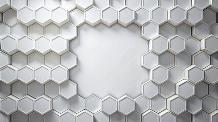Hexagonal Pattern with Holes: Seamless Honeycomb Texture Design in Gray for Business and Technology
