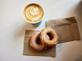 Donut and coffee. One of the most consumed sweets in the world, of which many versions have been...