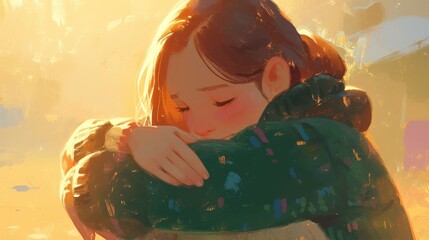 In a heartwarming display of compassion and support the mother envelops the girl in a comforting hug while friends rally around to lend a helping hand Whether it s a sister or friend sheddi