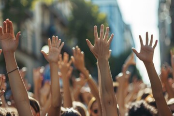 raising hands solidarity