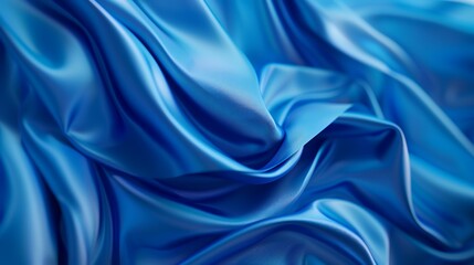 Obraz premium abstract blue background with some smooth lines in it (3d render)