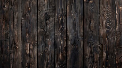 Delve into the essence of a dark wood texture, its background highlighting the old natural patterns of retro planks. This surface speaks volumes of the forest's legacy,