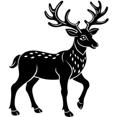 deer silhouette vector
