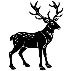 deer silhouette vector
