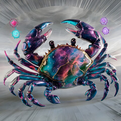 Crab made from nebula