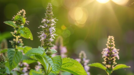 Fototapeta premium The Herbal Plant Pudina Also Known as Mentha spicata or Spearmint