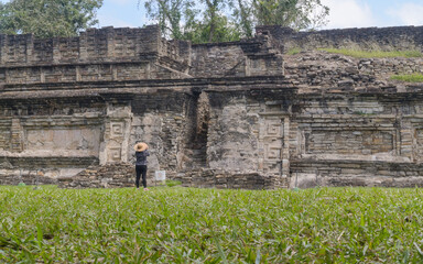 the ruins of the pyramid in Tajin Veracruz Mexico