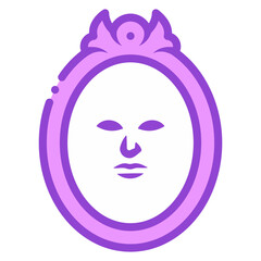 magic mirror with face icon
