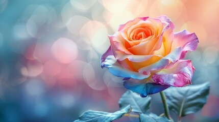 Exquisite Colorful Roses Soft Focus Background