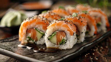 Sushi Rolls Soy Sauce
